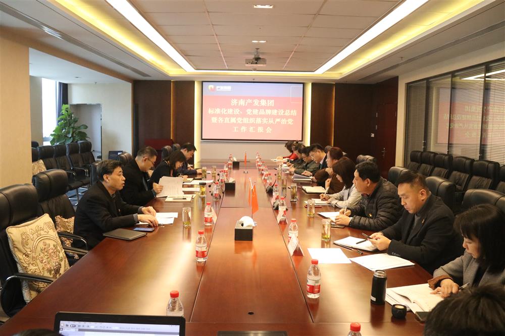集團黨委召開黨組織標準化建設(shè)、 黨建品牌建設(shè)活動總結(jié)暨各直屬黨組織落實從嚴治黨工作匯報會議